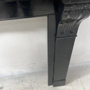 Napoleon III period fireplace with a black marble corbel. 19th century.
