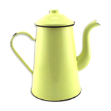 Enamelled yellow coffeemaker