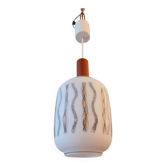 Plafonnier en opaline année 60