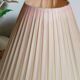 Bouquet lamp to table in vintage painted sheet vinyl lampshade