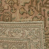 Hand-Knotted Persian One of a Kind 1970s 190 cm x 289 cm Beige Wool Carpet