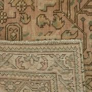 Hand-Knotted Persian One of a Kind 1970s 190 cm x 289 cm Beige Wool Carpet