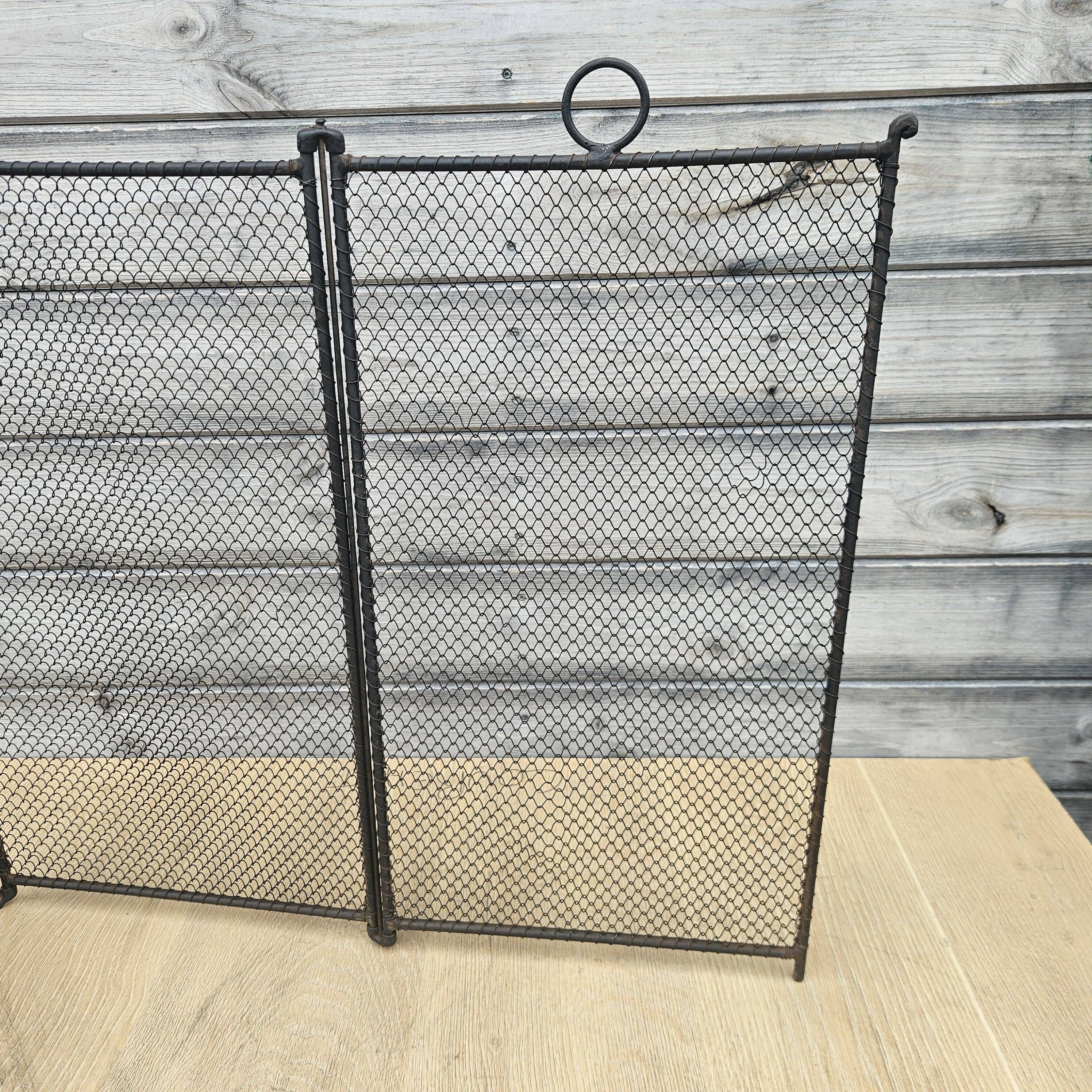 19th-century fireplace screen
