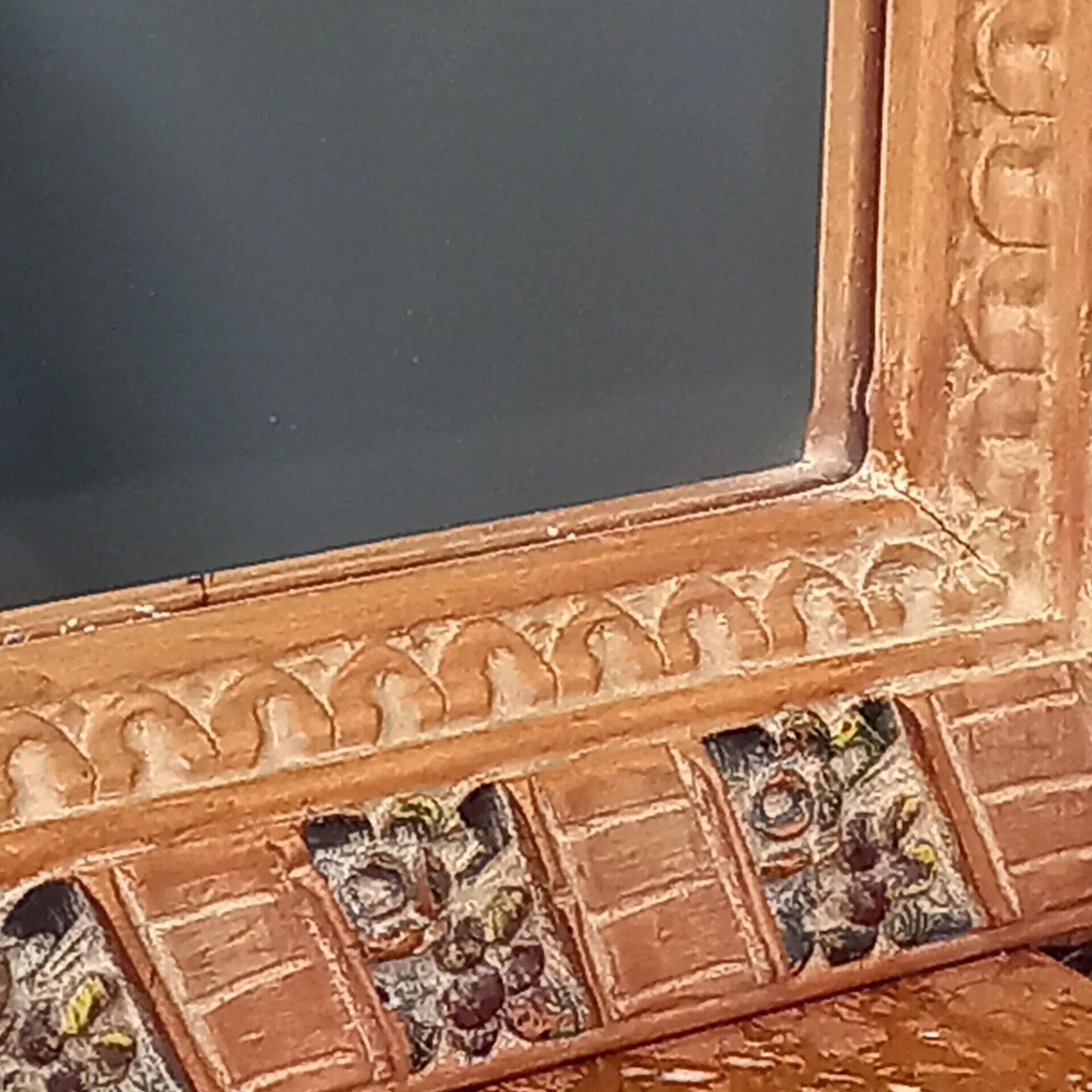 Table console avec miroir