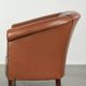 English cowhide club armchair with a luxurious finish and a good appearance