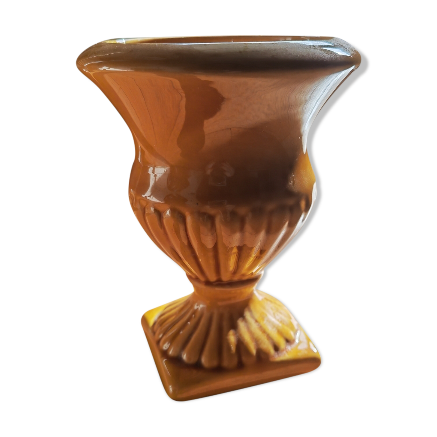 Mustard yellow Medici vase