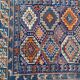 Pretty old Caucasian chirwan carpet of the 19th century  115x176cm