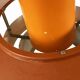 Pendant light "Falcon" two tone orange by Andreas Hansen for Fog & Mørup. Denmark 1960s.