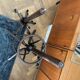 Baumann coat rack, swivelling parrot design from the 60s/70s in wood.