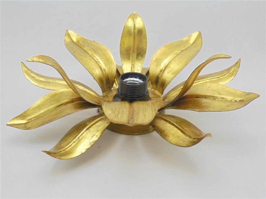 Applique fleur dorée