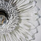 Ceiling lamp suspension crystal and bronze lamp luminaire glass flower
