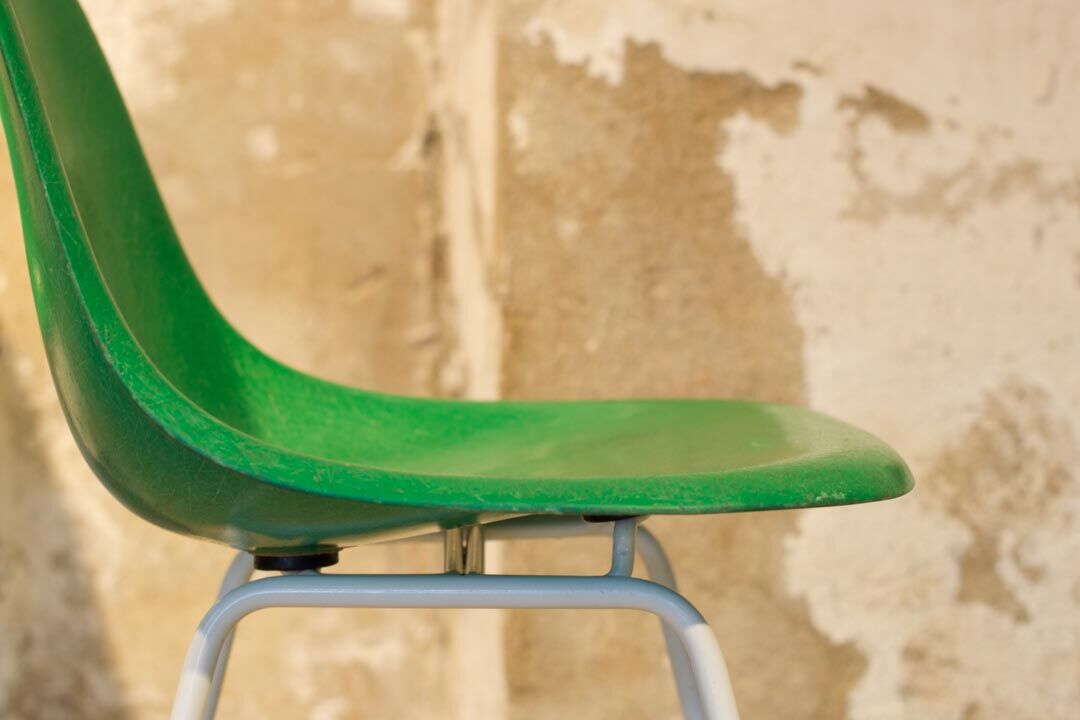 DSX-H green base chair by Charles and Ray Eames Herman Miller, 1960'
