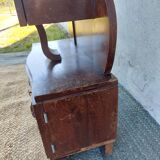 Art deco bedside table, black marble