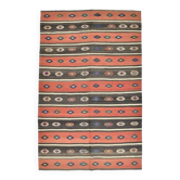 Tapis kilim en laine à motif ethnique Samon & Brown 6x9, 175x270 cm