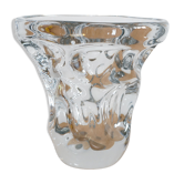 Vase en cristal épais
