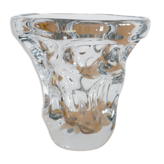 Vase en cristal épais