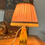 Old small glass paste lamp