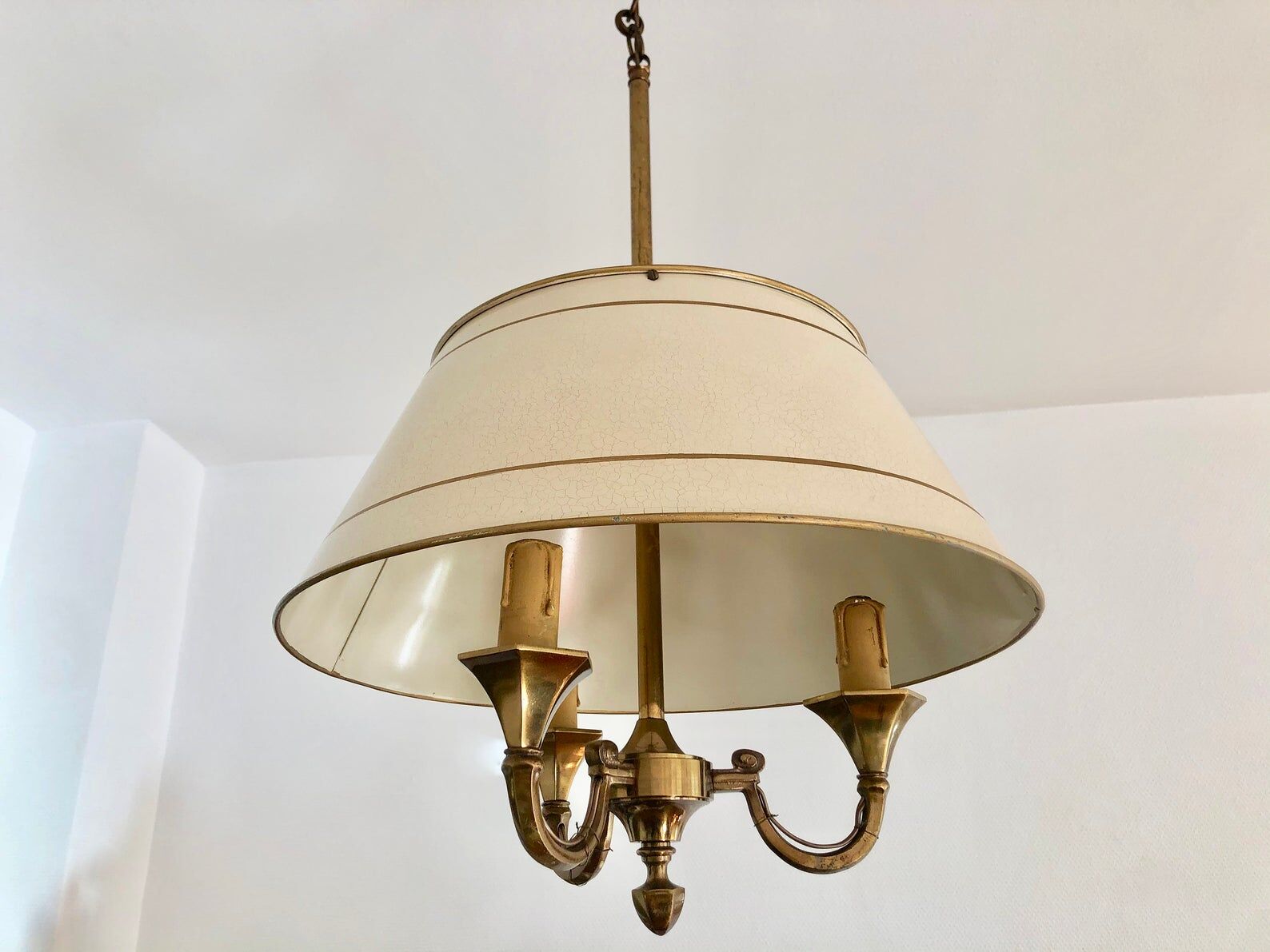 Bronze suspension hot water 3 lights