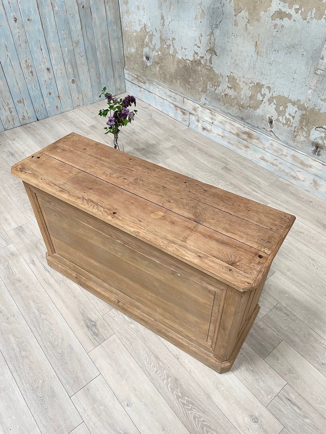 Bank store counter with drawers, circa 1900.
