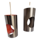 Set of 2 Cylindrical Pendant Lights from the 70s