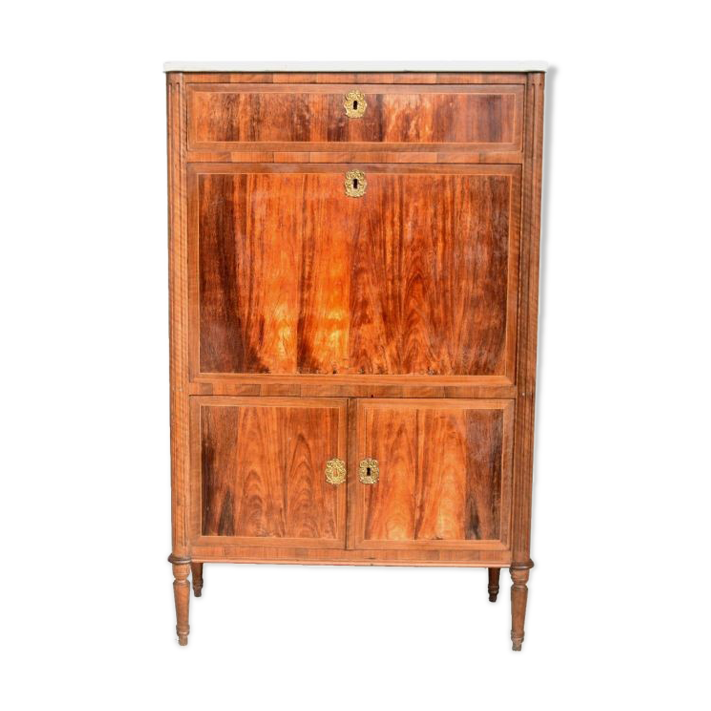 18th-century mahogany door secretary