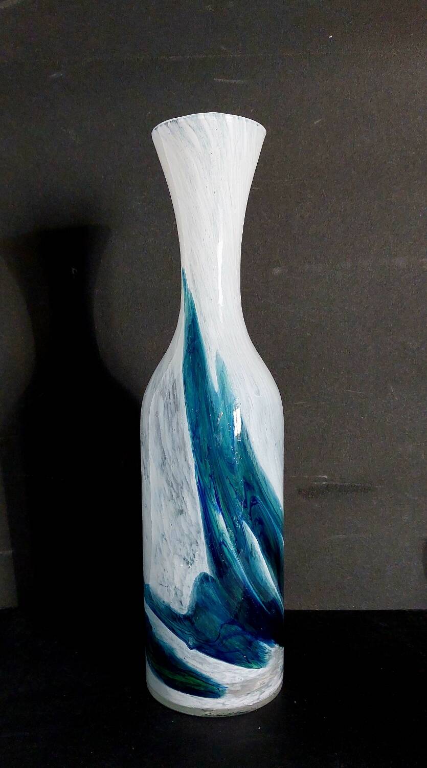 Blown glass vase