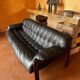 Brazilian jacaranda and leather sofa by Jean Gillon for Italma 1960