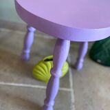 Lilac tripod stool