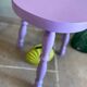 Lilac tripod stool
