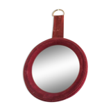 Mirror porthole in velvet 60s