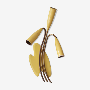 Applique en métal, design italien, années 50