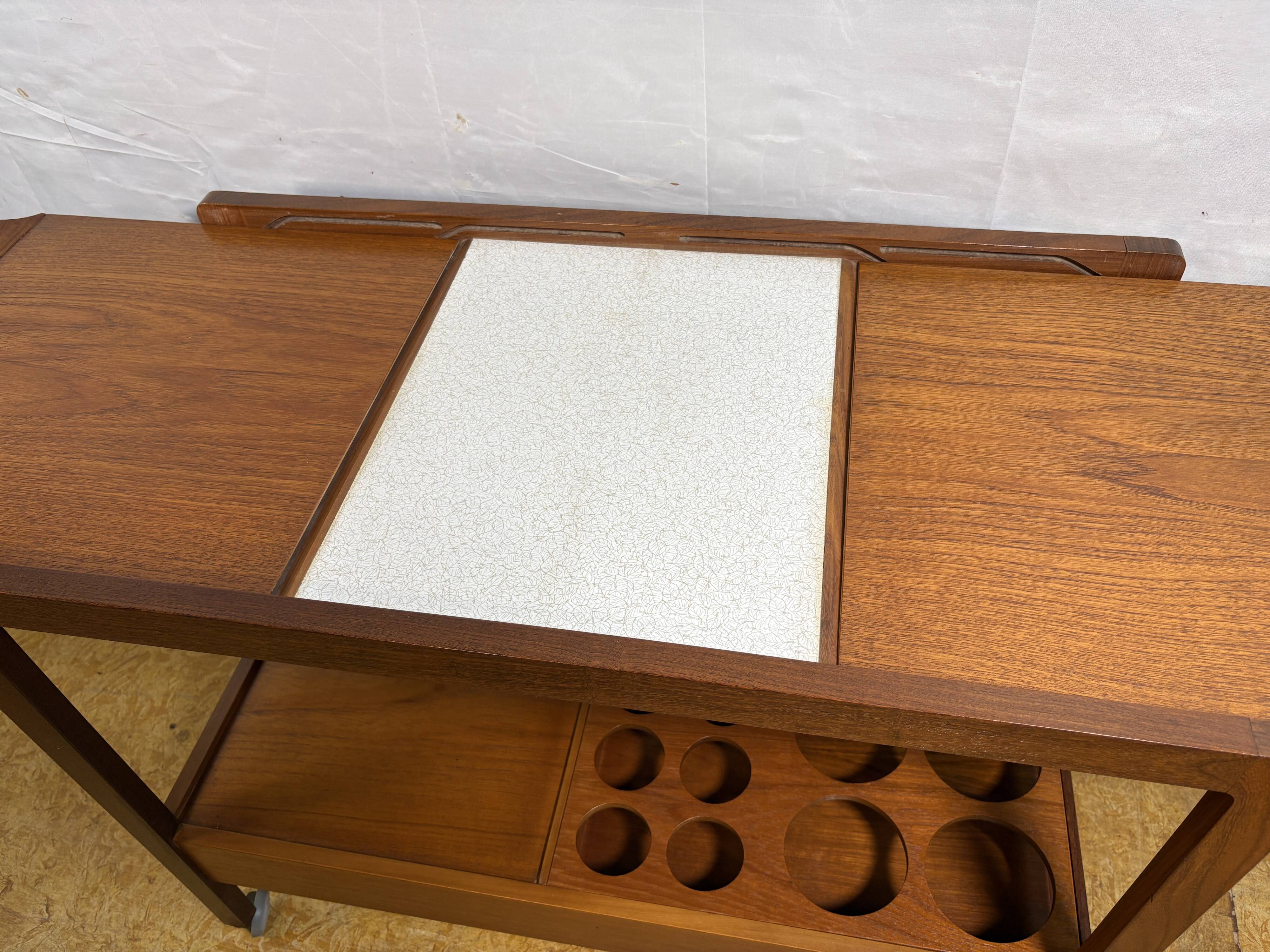 Stunning Vintage Remploy Teak Extending Bar Trolley | 1960 | Scandinavian D