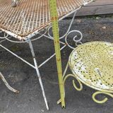 Garden lounge iron perforated iron old