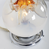 Set de 2 lampes de bureau en verre de Murano de Mazzega 1970