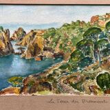 Paintings lot 4 Watercolors Travel diary Gar 1936