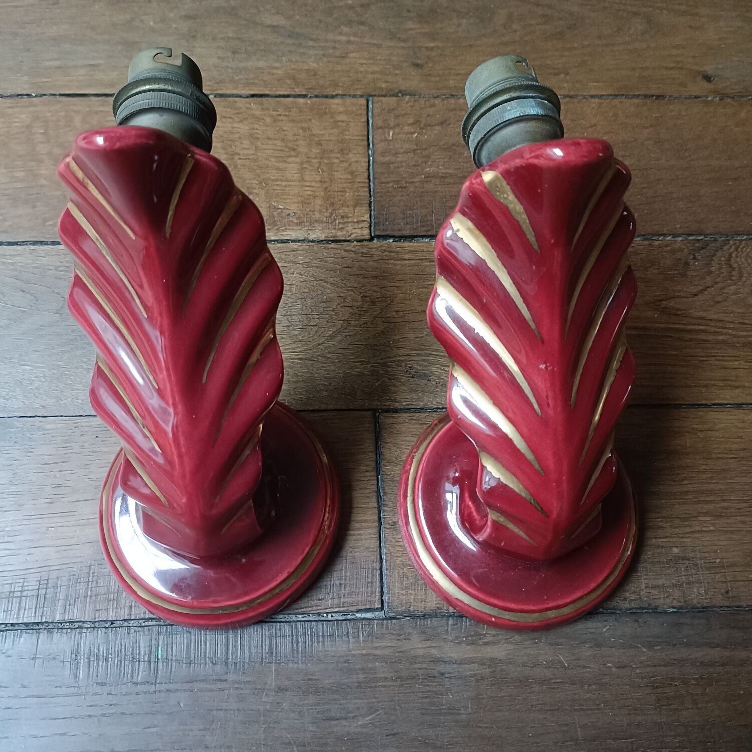 Pair of Art Deco wall sconces by Henri Chatard