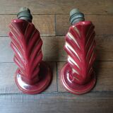 Pair of Art Deco wall sconces by Henri Chatard