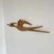 Vintage Teak Wood Wall Bird, 1960s