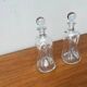 Danish Vintage Kluk Kluk Glass Bottles from Holmegaard, 1970s, Set of 2