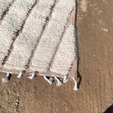 Handmade White Moroccan Wool Rug – Authentic Berber Craftsmanship & Timeless