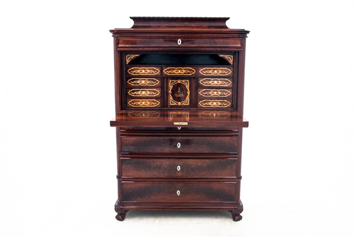 Ancient secretary, Northern Europe, circa 1860.