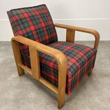 Art Deco wooden armchair from the 1930s