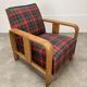 Fauteuil art déco bois années 30