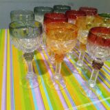 Coloured crystal lenses
