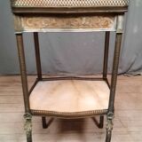 Bronze and onyx side table