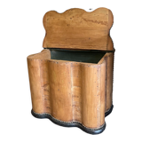 Rounded old wood chest