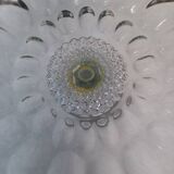 Glass fruit compote dish