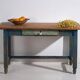Rustic pine work table – Central Europe, circa 1900