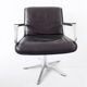 Wilkhahn Delta 2000 set of 4 black leather dining chairs by Delta Design