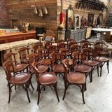 Suite of 23 bistro chairs